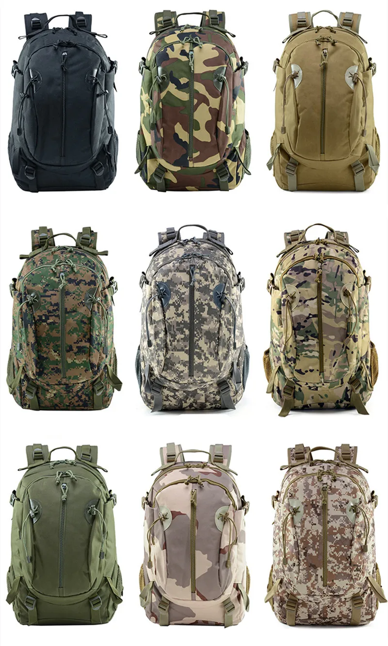 

Большой тактический военный рюкзак объемом 30 литров, уличная штурмовая сумка 3p, рюкзак для повседневного использования, рюкзак для пешего т...