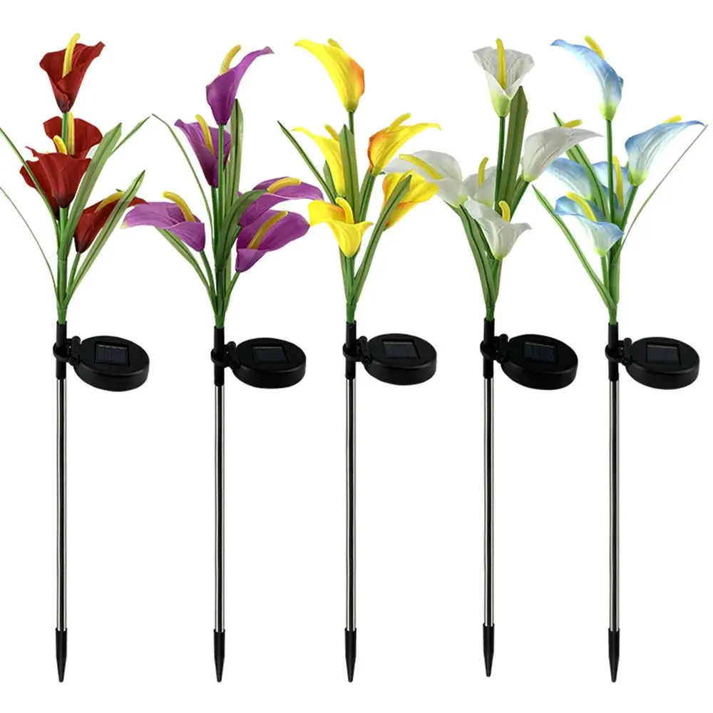 

Calla Lily Multi-Color Lawn Light Landscape Light Solar Flowers Solar Calla Lily Decorative Lights Garden Waterproof