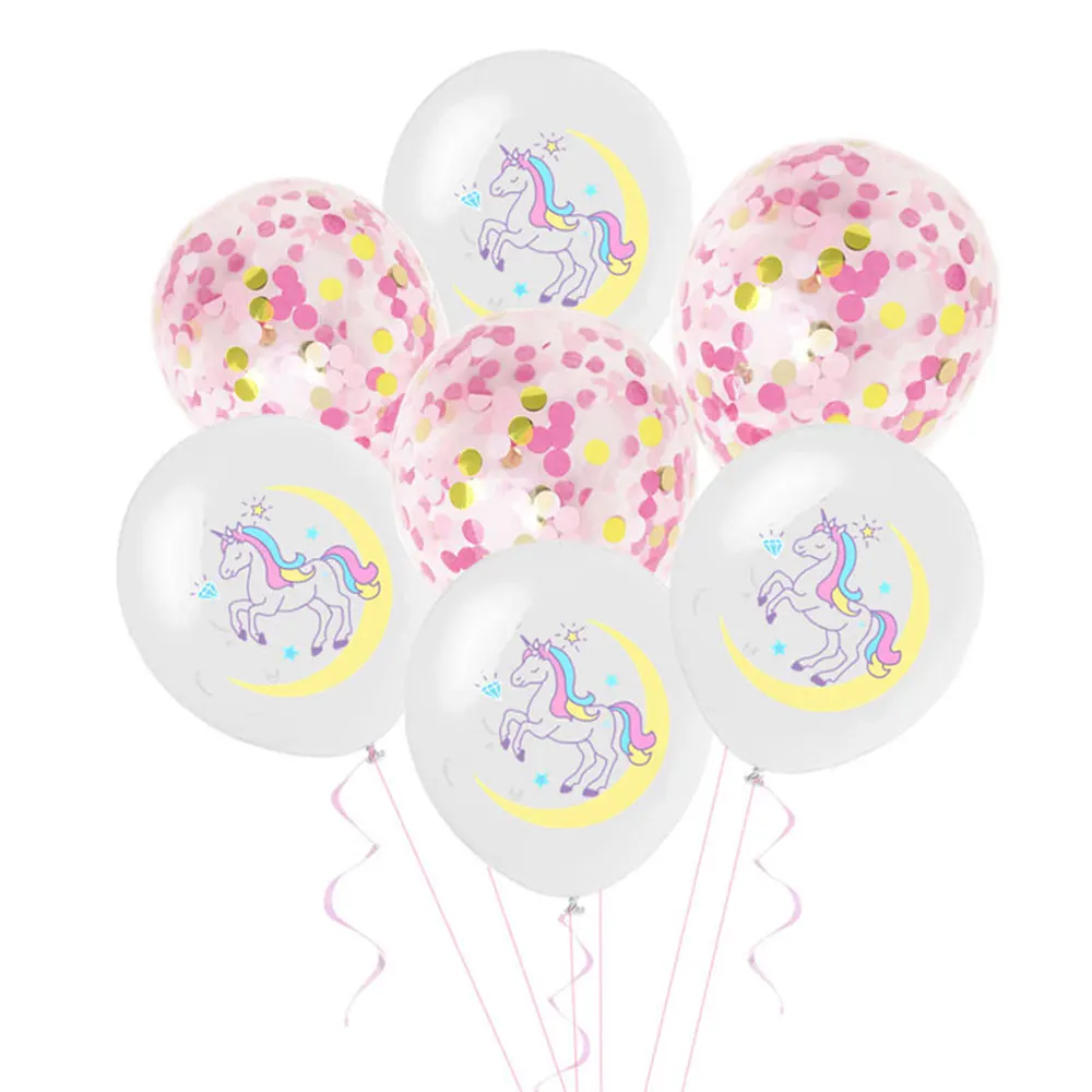 12-дюймовые красочные латексные воздушные шары в виде единорога детские подарки