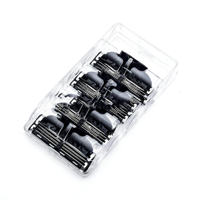 4 шт./лот 3 слоя бритва триммер лезвия Лезвия для мужчин стандартной бороды Прямая