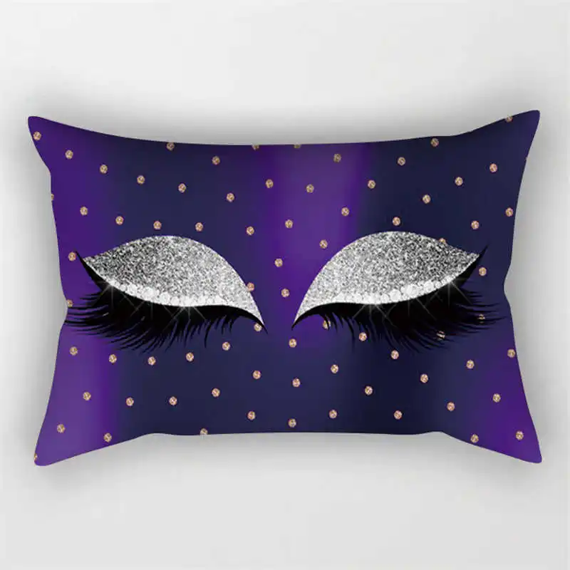 Новый стильный Креативный Чехол-Подушка из полиэстера с ресничками украшение