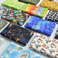 half meter cute china cartoon flower print 100 cotton fabric for handmade diy garment bag baby cloth t1503