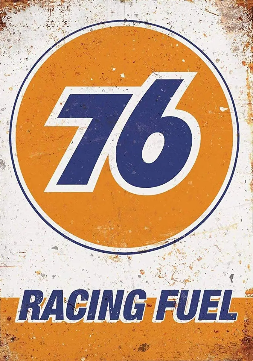 

Ngfd 76 racing fuel garage poster tinned retro metal decorative metal wall Logo Metal Tin logo 8X12 inch