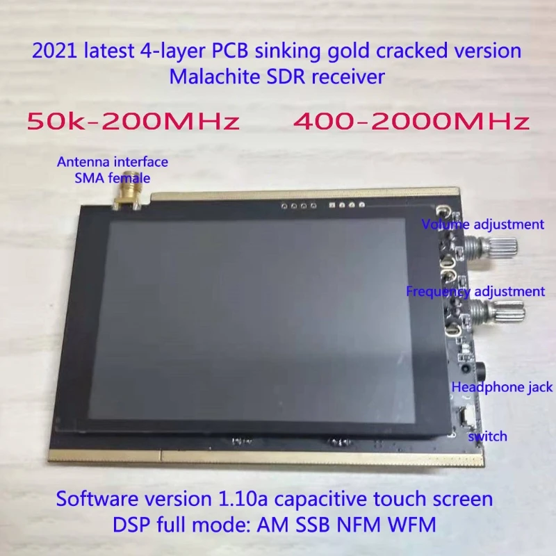 Радиоприемник Malahit SDR 50 кГц-250 МГц малахит DSP коротковолновый радиоперезаряжаемый