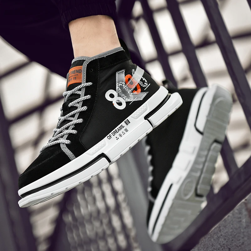 Мужская обувь дышащая дикая модная Студенческая повседневная высокая удобная на