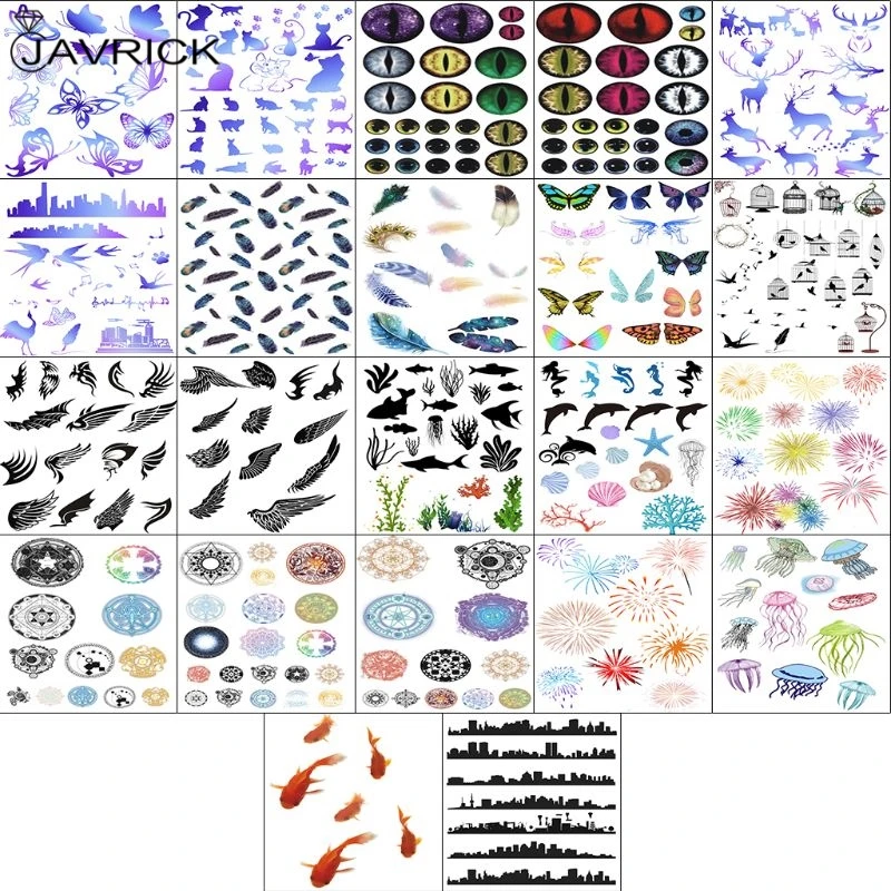 3D маленькая рыбка бабочка перо ручной работы трехмерная Сделай Сам кристалл