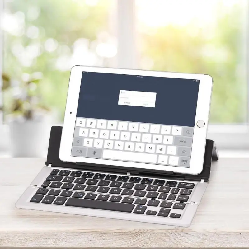 Тройная Складная Bluetooth клавиатура BT беспроводная сенсорная для IOS/Android/Windows ipad Tablet