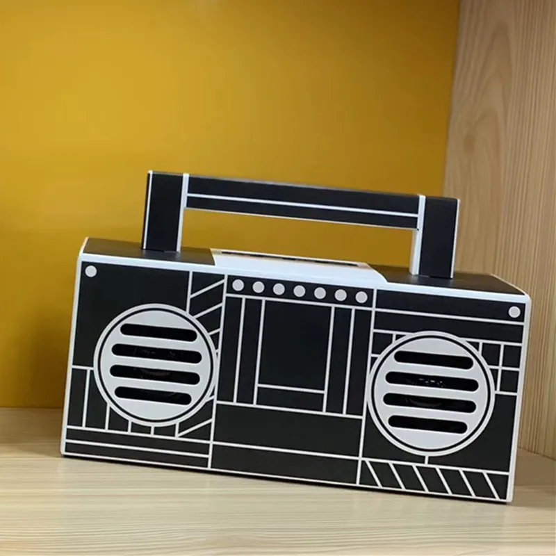 TWS ретро портативный Bluetooth динамик беспроводной театральный сабвуфер TF открытый