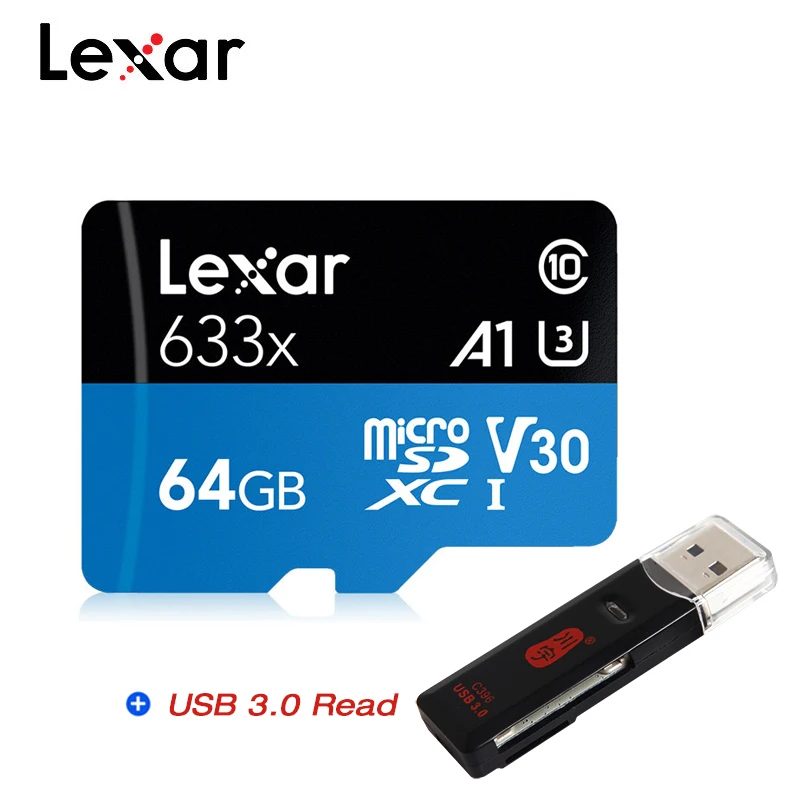 Высокоскоростная карта памяти Lexar 512G A2 TF Class10 Micro SD U3 32 ГБ 64 128 256 A1 MicroSD для смартфона