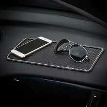 Car Diamond Rhinestone Anti-skid Silicone Pad Mobile Phone Mp4 Crystal Anti-skid Pad Auto Parts Inte