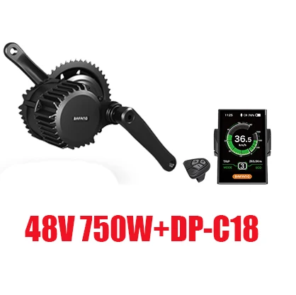 48V750W C18 Bafang двигатель BBS02 48 в 750 Вт комплект для электрического велосипеда с батареей 48 В 13/14. 5AH 52 в 16ah/17.5Ah Mid Drive BBSHD ebike комплект для преобразования - Цвет: 48V750W C18