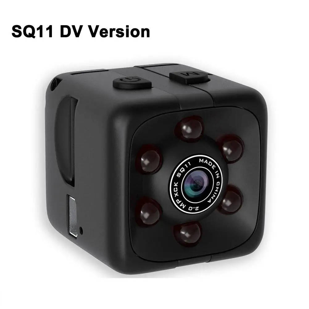 SQ11 DV Version Видеоняня для детей мини видеокамера IP Камера HD 1080P A9 наружный DVR Ночное видение Обнаружение движения домашний умный Камера - Color: SQ11 DV Version