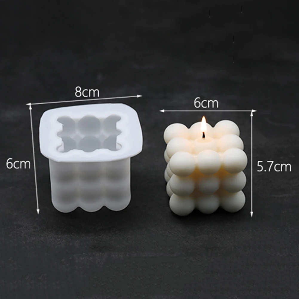 

Silicone Cake Baking Molds Balls Cube Candy Mousse Molds Wax Candle Making Mould 3D Cloud Shaped Kitchen Bakery Tool