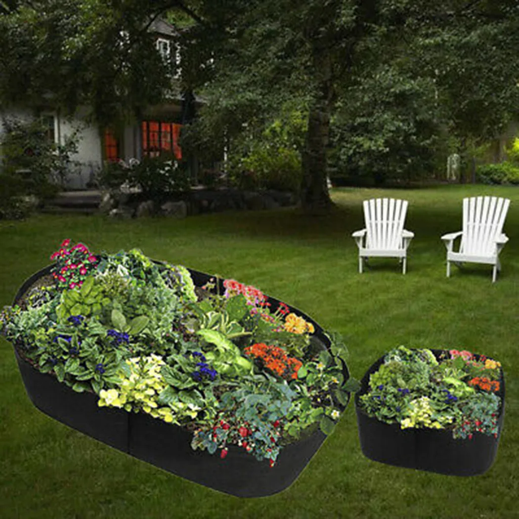 

Garden Planting Bag Grow Grow Bags Plants Vegetable 180*90*30CM 4/8 Bags