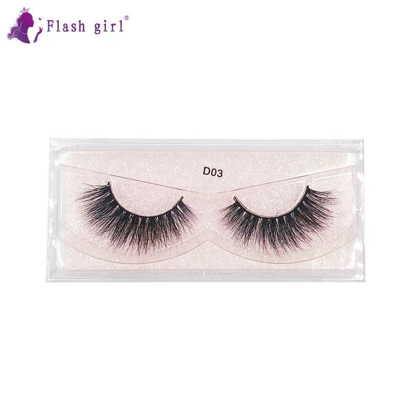

Flash girl 10 style D03 top Quality 100% handmade Lashes and real Mink luxury k Fake Eyelashes