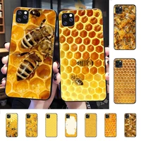 honeycomb honey bee phone case for iphone 13 8 7 6 6s plus x 5s se 2020 xr 11 12 mini pro xs max