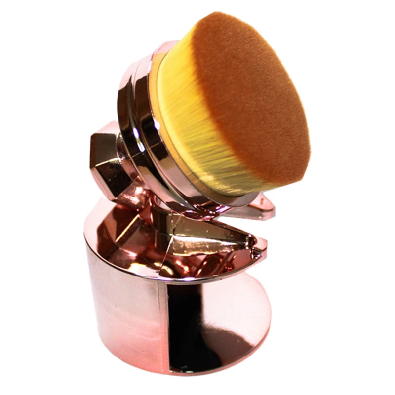 Stamps Makeup Brushes Soft Base Foundation Brush Round Portable Make Up Pro Contour Kabuki For Rose Gold | Красота и здоровье