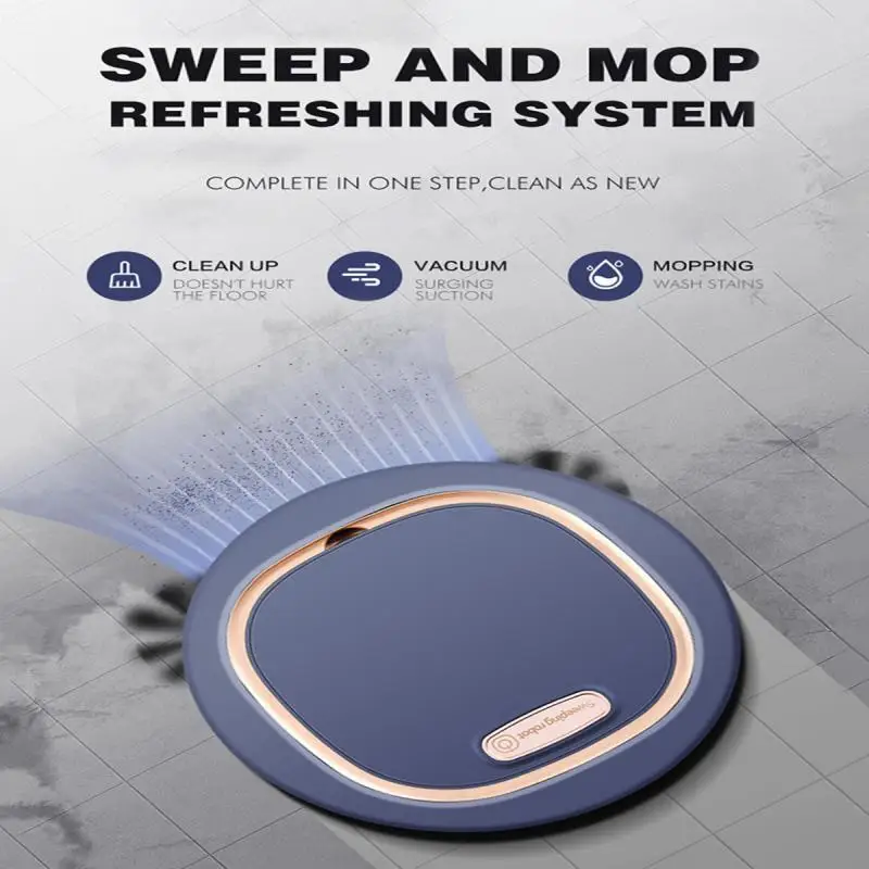 Robot Vacuum Cleaner 1200Pa Super Suction Power Silent And Ultra-thin 1200mAh Battery Sweeper Home Intelligent FOR XIAOMI | Дом и сад
