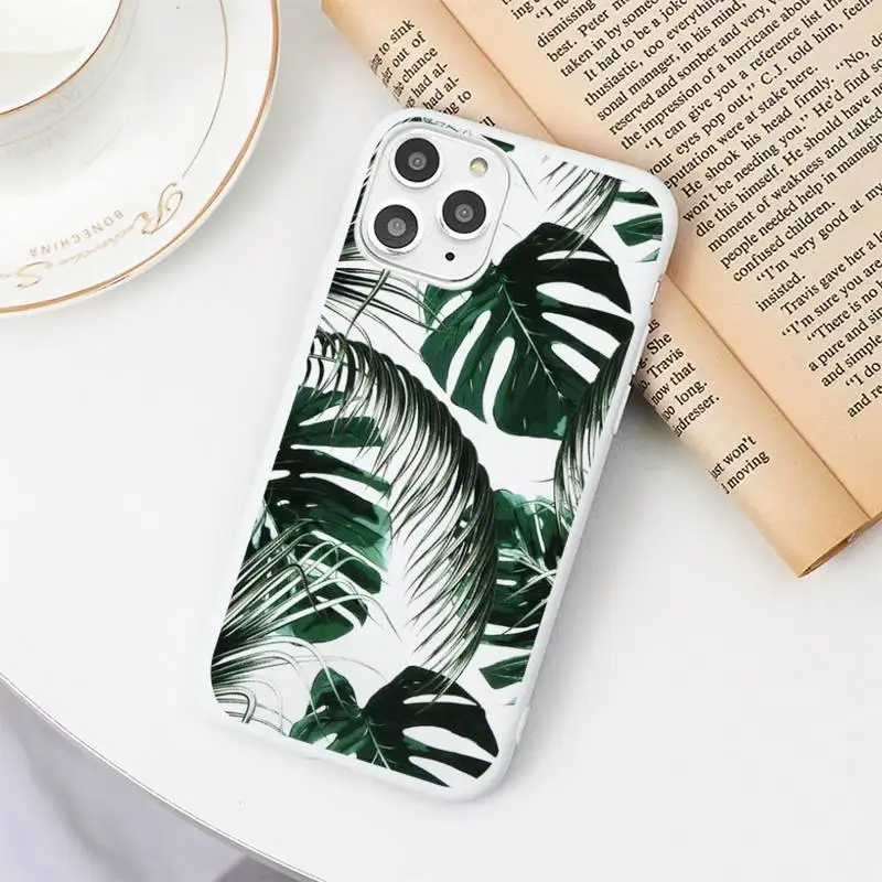

Banana leaf high quality universal Phone Case Candy Color for iPhone 6 7 8 11 12 s mini pro X XS XR MAX Plus