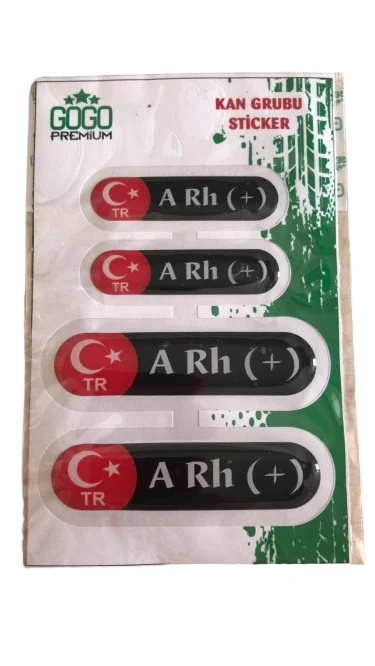 

Kan Group Sticker All Groups 4 Pcs Set A RH POSITIVE