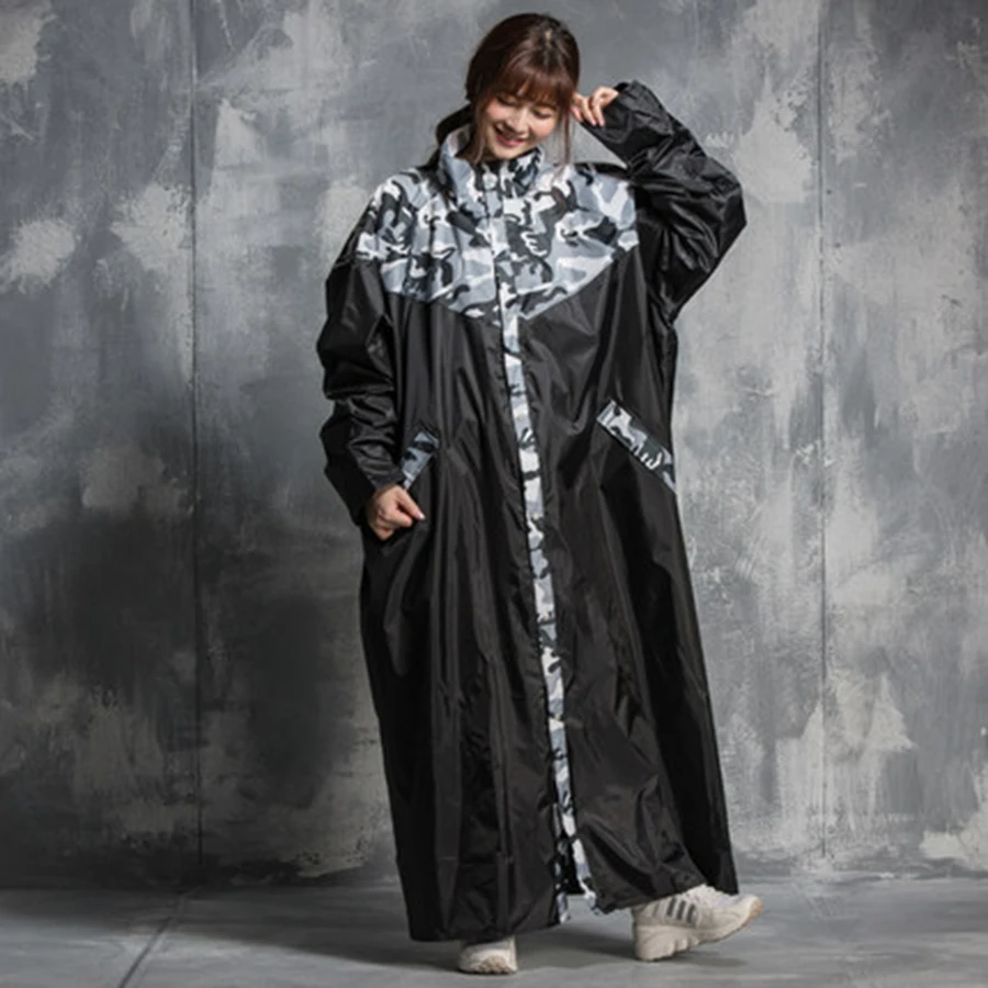 Длинное мужское пончо для дождливой погоды женское и водонепроницаемое пальто