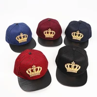 hip hop casual hat crown metal logo hip hop cap hip hop fashion hip hop baseball hat sunscreen versatile sunshade hats