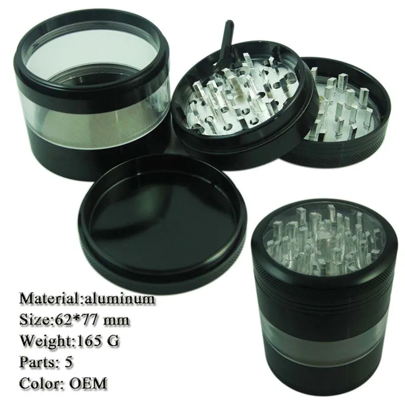 4-слойная алюминиевая измельчитель для трав и табака аксессуары курительной