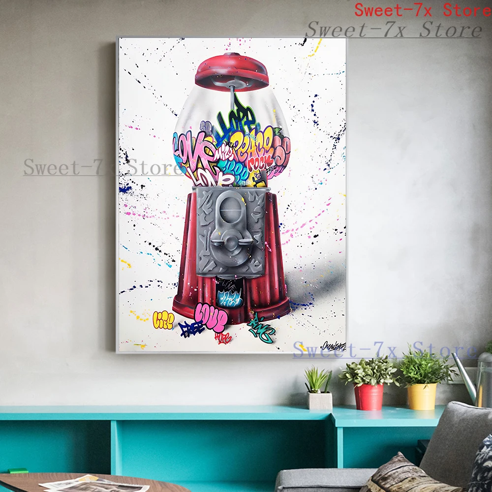 

Graffiti Perfume Bottle Fashion Canvas Painting Art Nordic Posters and Prints Wall Pictures for Living Room Decoration Frameless