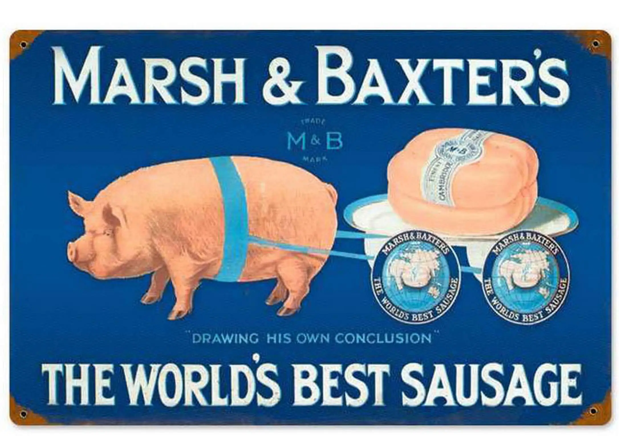 

SLALL Parking Marsh Baxter Retro Street Sign Household Metal Tin Sign Bar Cafe Car Motorcycle Garage Decoration