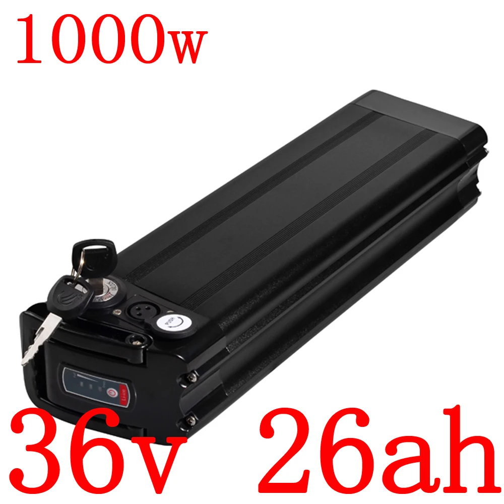 

36V E-Bike Silver Fish Battery 36V 25Ah 20Ah 18Ah 15Ah 13Ah 10Ah Electric Bike Battery Fit 36V 1000W 500W 350W 250W Bafang Motor