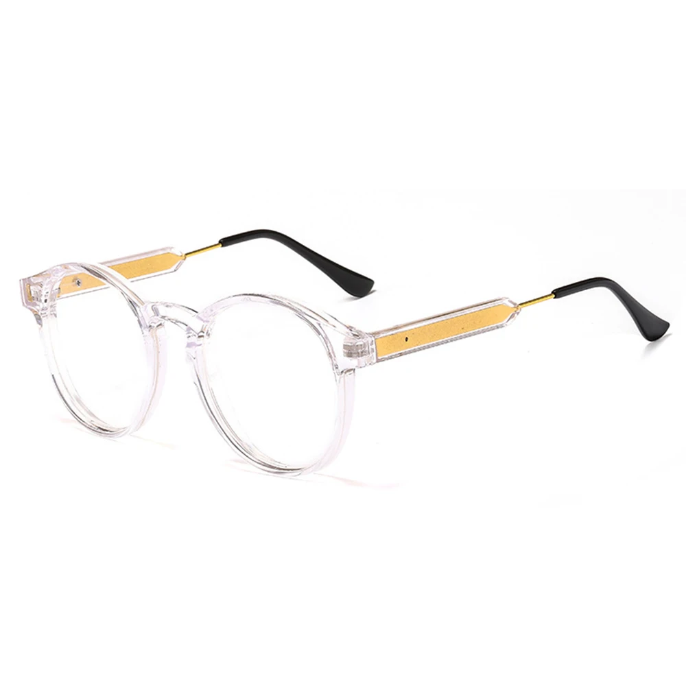 

2021 Men Round Eyewear Blocking Glasses Optical Spectacle Men Eyeglasses Office Anti Blue Light Transparent Glasses Frame Women