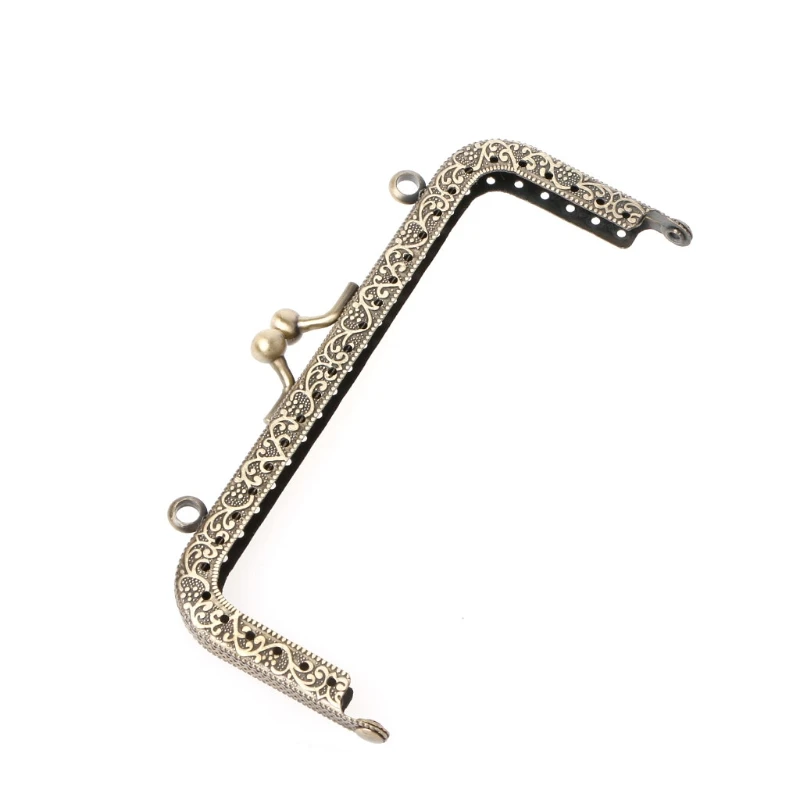 

50LD 1Pc DIY Purse Handbag Handle Coins Bags Metal Kiss Clasp Lock Frame DIY 12.5cm
