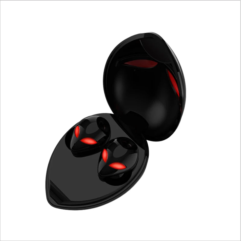 

TWS 5.0 Aliens Bluetooth Headset Wireless Headphone Earbuds Earphones Auricular Stereo Waterproof(Black)
