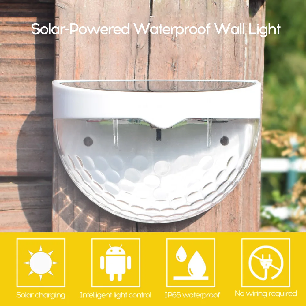 2 шт. солнечный садовый светильник 6 светодиодов | Лампы и освещение