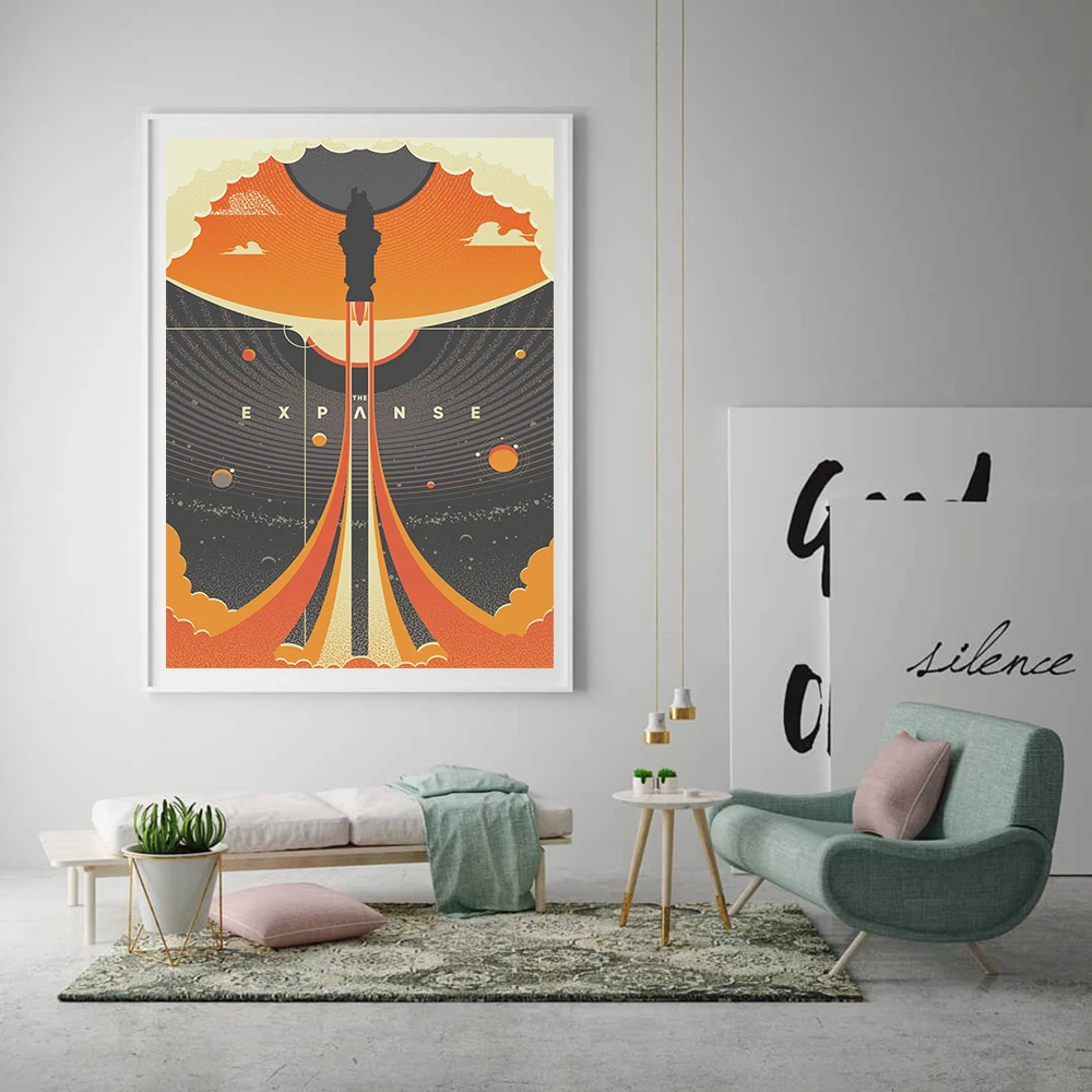 

Canvas Painting Wall Art The Expanse Space Travel Universal Posters and Prints Pictures for Living Room Decor Home Decoration