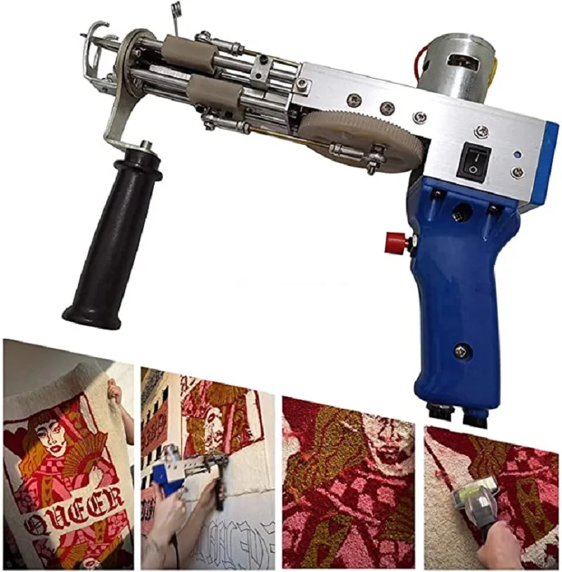 Обновленный 2 в 1 пистолет для тафтинга Электрический ковёр машины ковров