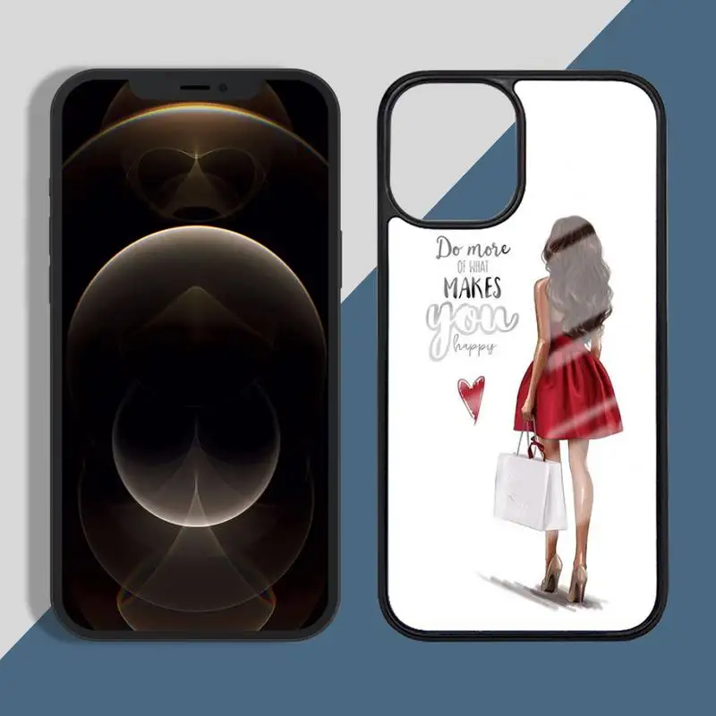 

Girl Boss Pink Women power Phone Case for iPhone 11 12 pro XS MAX 8 7 6 6S Plus X 5S SE 2020 XR Hard PC