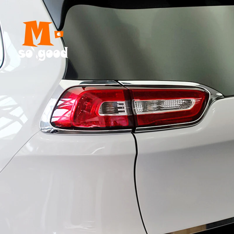 

4 шт., хромированные наклейки на заднюю фару автомобиля Jeep Cherokee KL