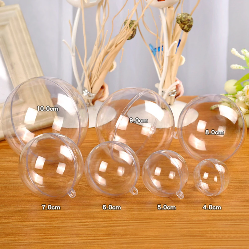 5 шт. Рождественская елка украшение полый декоративный шар прозрачный открытый