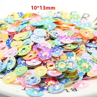 10x13mm loose sequin all colors cake shape two holes multicolor paillettes sewing craft children diy sewingwedding accessories