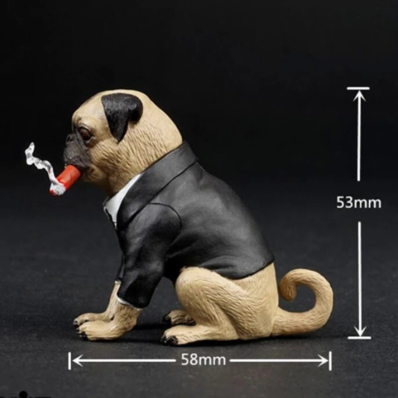 Масштаб 1/6 Starling сигара собака питомец фигурка животного сцена для мужчин в черном