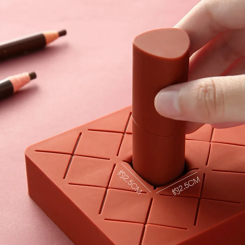 Silicone Lipstick jewelry Display Stand brushes for makeup organizer cosmetics travel storage box 67238 | Дом и сад