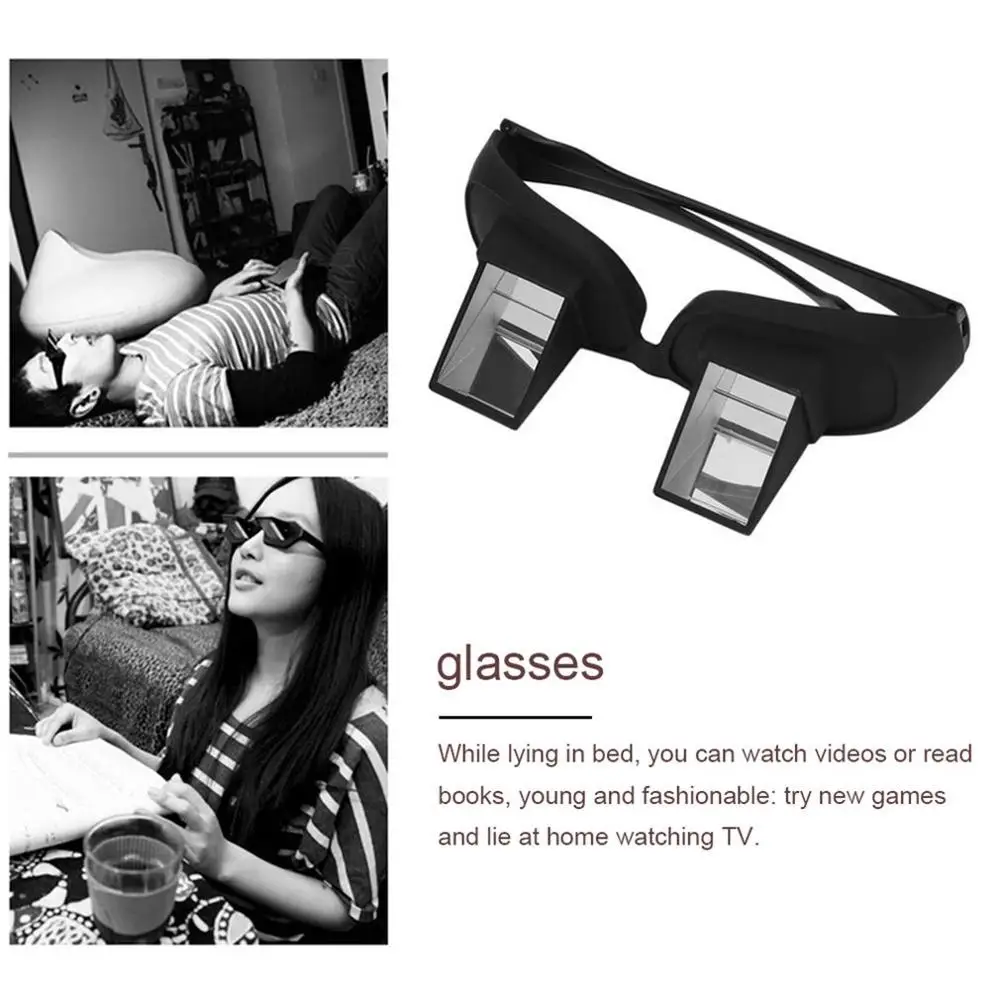 

Amazing Lazy Creative Periscope Horizontal Reading TV Sit View Glasses On Bed Lie Down Bed Prism Spectacles The Lazy Glasses