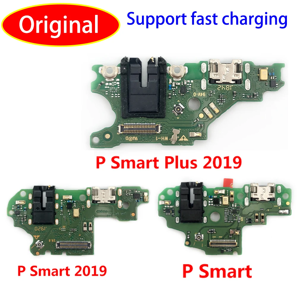 

100% Оригинальный USB-порт для зарядки Микрофон для Huawei P Smart Plus 2019 док-станция Соединительная плата гибкий кабель запасные части