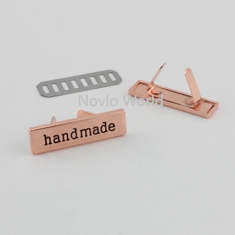 10-50 pieces 4 finish 36X10mm Decorative Handmade Label For Purse Handbag Sewing Bag Metal Labels | Багаж и сумки