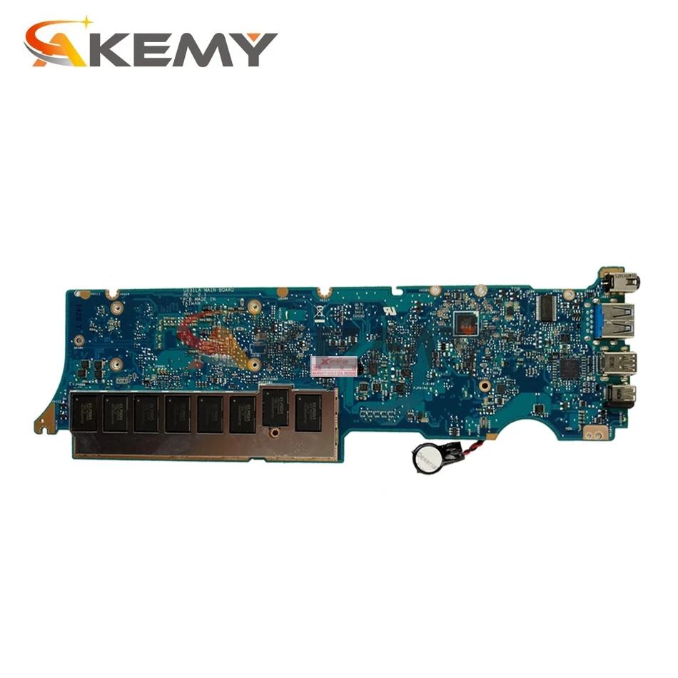 akemy ux31la laptop motherboard for asus zenbook ux31la ux31l original mainboard 8gb ram i7 4500u cpu free global shipping