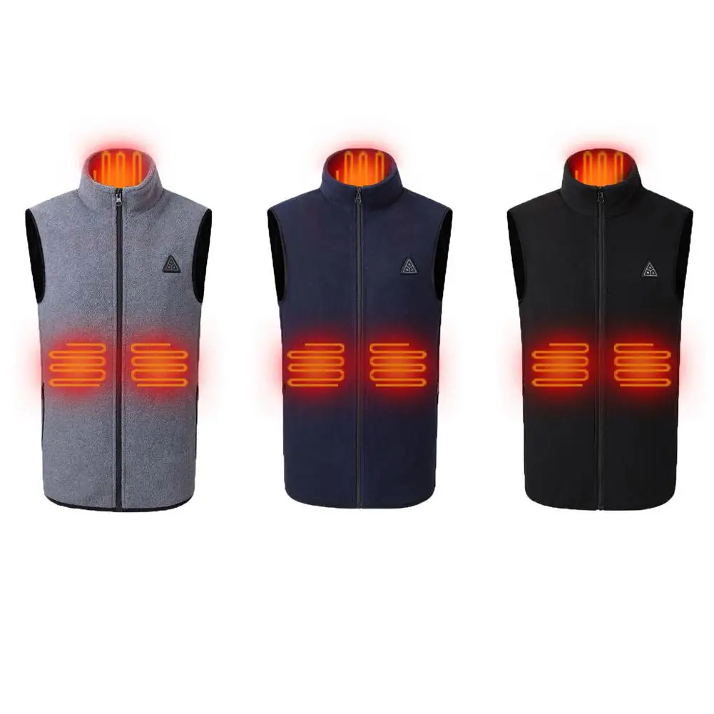 

Unisex Heated Vest Jackets Heat Coat USB Electric Thermal Clothing coat 4 Places Heating Jackets Winter Outdoor Warm Clothing