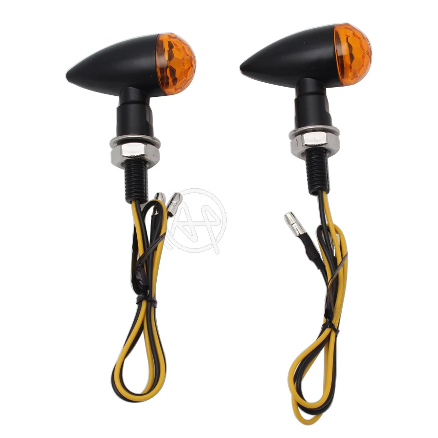 10 мм БОЛТ мотоциклетный поворотный указатель поворота с черными и янтарными