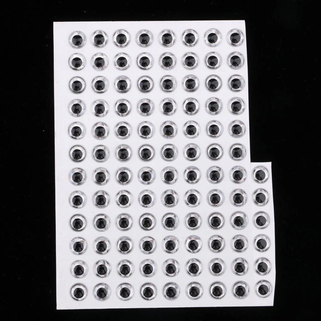 100 шт рыболовные приманки глаза 3D рыбные голографические DIY наклейки для глаз