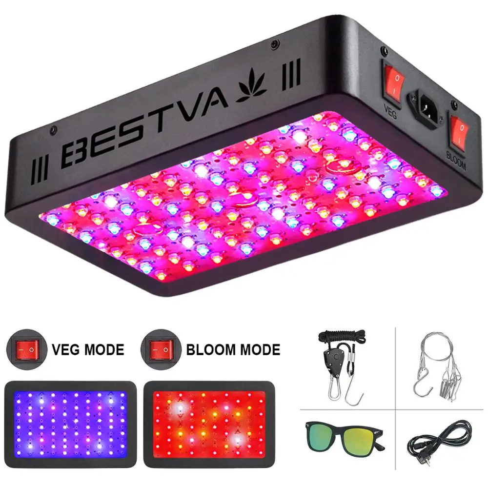 BestVA светодиодный светильник для выращивания растений Full Spectrum1000W фитоламповая